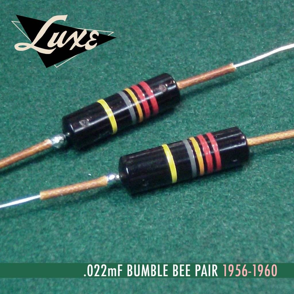 bomblebee 0022uf - Condensadores LUXE RADIO - Bumble Bee Capacitors 0,022uf Matched Pair