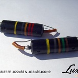 luxe bumblebee 00150022 160x160 - Condensadores LUXE RADIO - Bumble Bee Capacitors 0,022uf Matched Pair